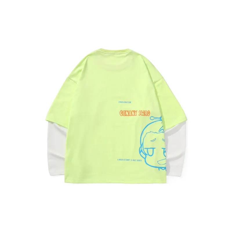 GENANX x 'DAHUAXIYOU'SHOUYOU Sweatshirt Unisex Fruit Green-1