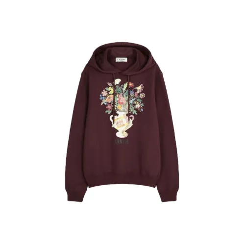 Lanvin Sweatshirts Men Burgundy Red