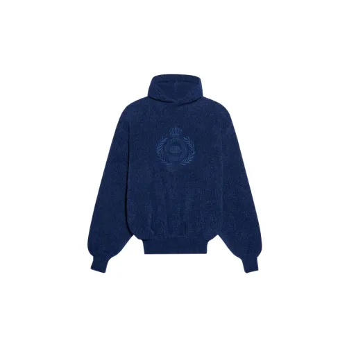 Balenciaga Embroidered BB Logo Fleece Hoodie 