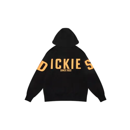 Dickies Unisex Logo Printing Hoodie Black Sweatshirt