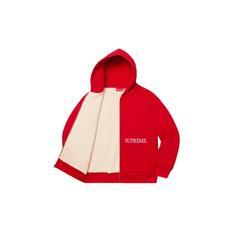 Supreme Thermal Zip Up Hooded Sweatshirt-1