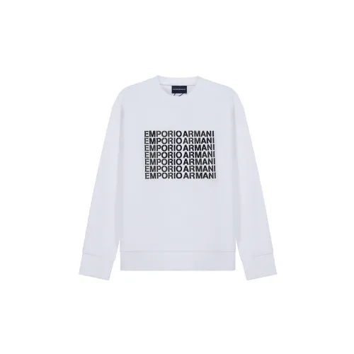 EMPORIO ARMANI Sweatshirts Men White