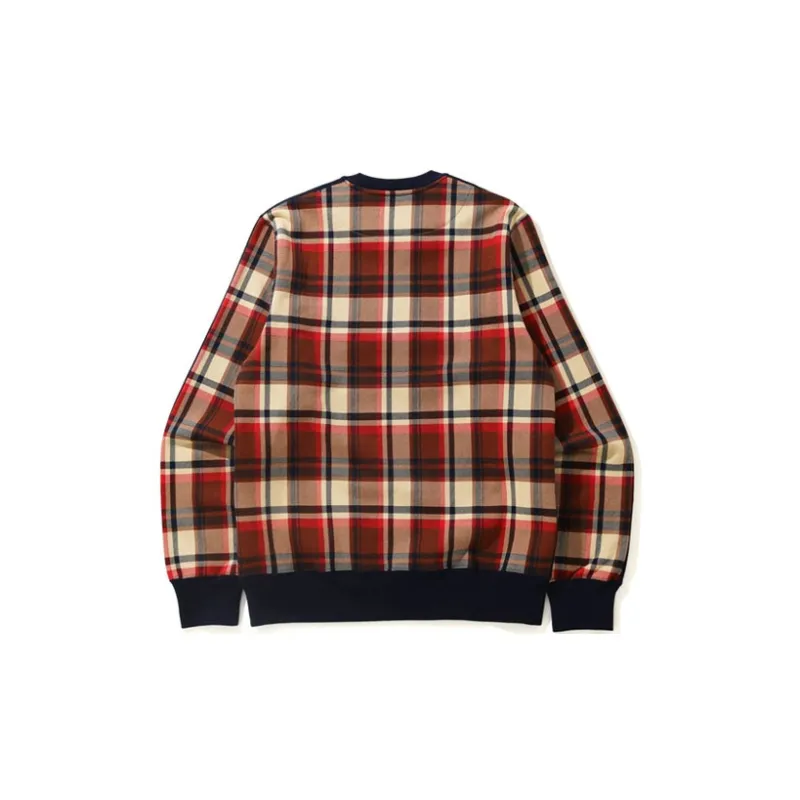 A BATHING APE Check Crewneck-1
