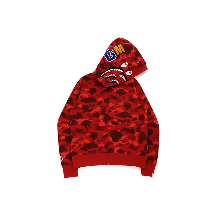 Bape Color Camo Shark Wide Pullover Hoodie-7