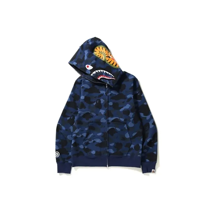 Bape Color Camo Shark Full Zip Hoodie-1