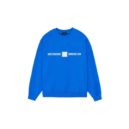 WE11DONE Sweatshirts Unisex Blue