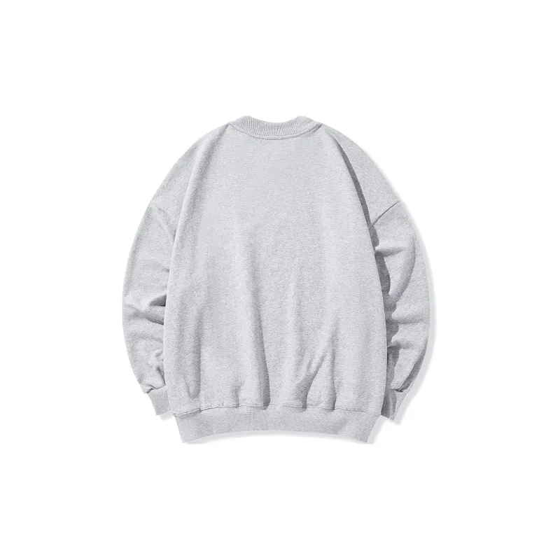 GUKUUL Fun Cartoon Letter Print Crew Neck Loose Fit Pullover Long Sleeved Sweatshirt Unisex-4