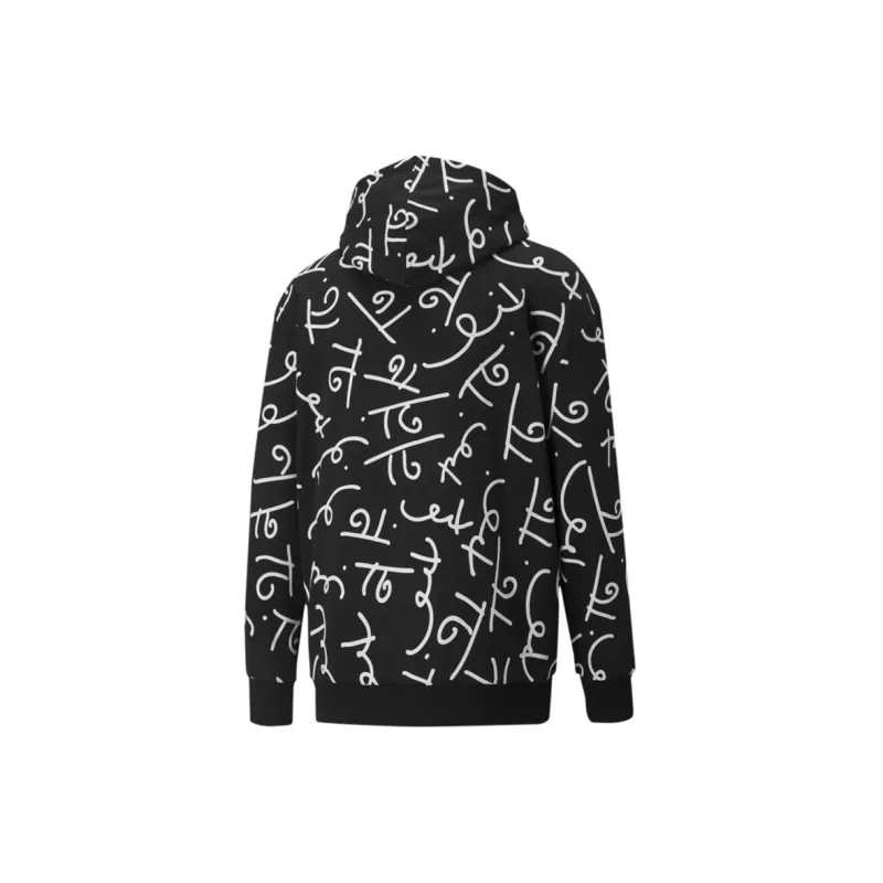 PUMA AOP Sweatshirts Men Black-1