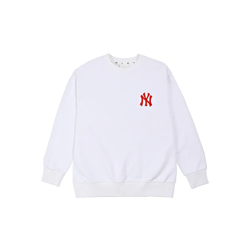 MLB Heart Love Sweatshirts Unisex White-1