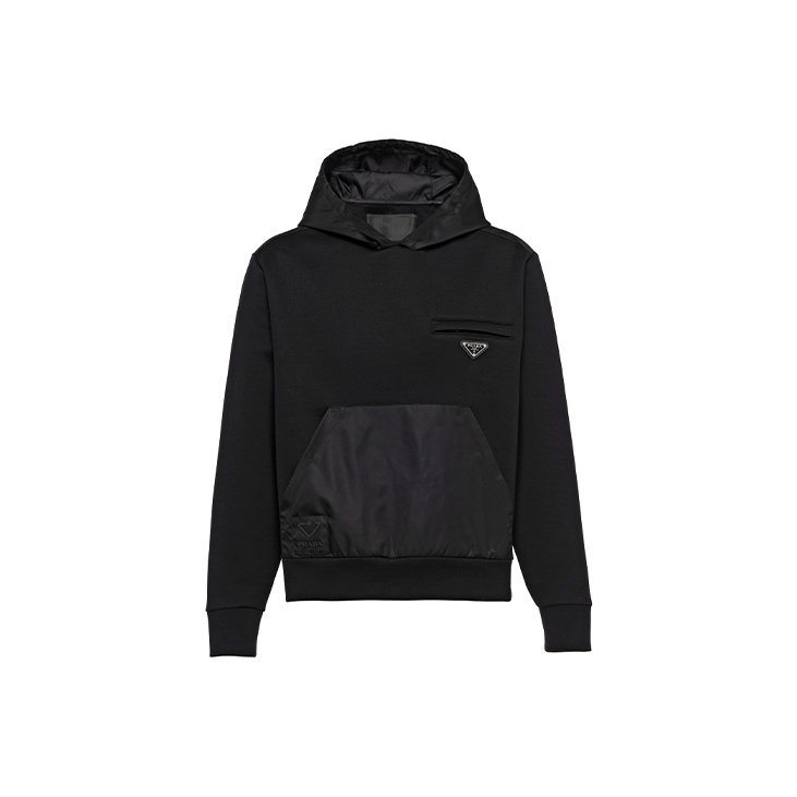 Black prada hoodie sale