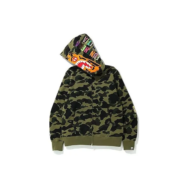 Bape 1st Camo Tiger Full Zip Hoodie-1