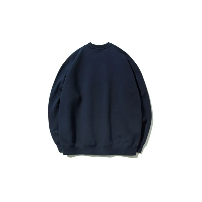 COVERNAT Crew Neck Loose Fit Sweatshirt Unisex Navy Blue-1