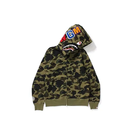 A BATHING APE 1st Camo Shark Full Zip Hoodie L - Cheap Rcj Jordan 
