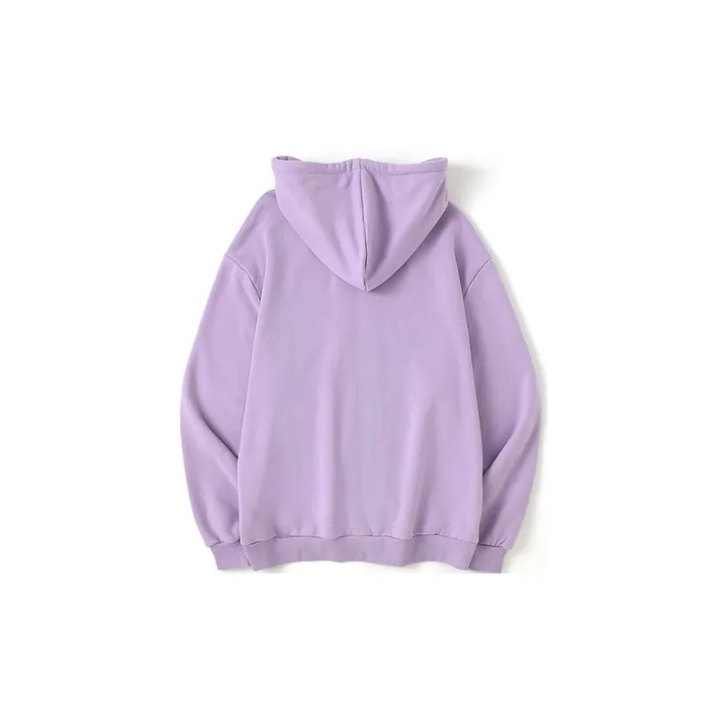 FRLMK Hooded Loose Fit Sweatshirt Unisex Purple-1