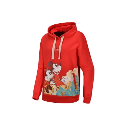 Disney X LINING Sweatshirts Women's Crimson Cherry Red