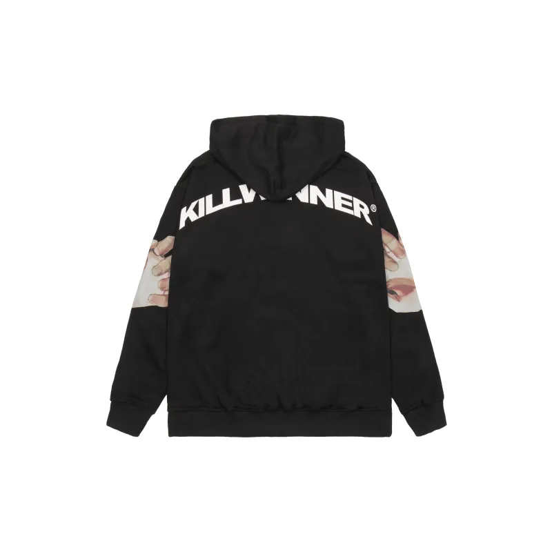 KILLWINNER Hooded Loose Fit Regular Sweatshirt Unisex Black-1