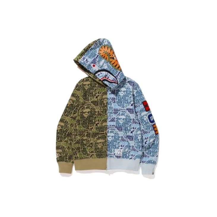 A BATHING APE Shark Series Sweatshirt Men's Blue-1