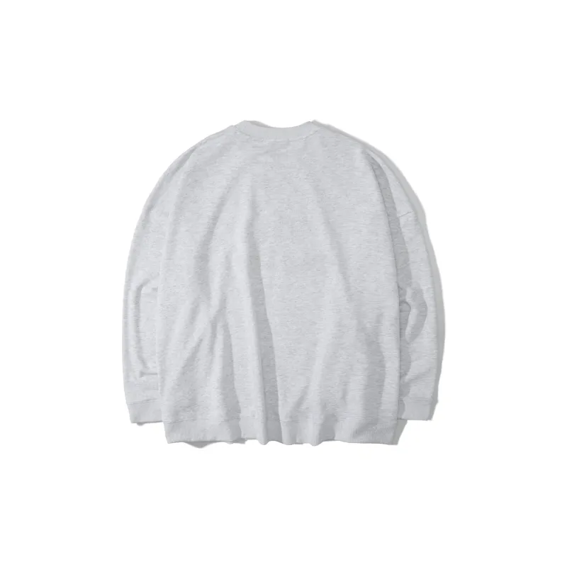 UNVESNO Crew Neck Loose Fit Regular Sweatshirt Unisex-1