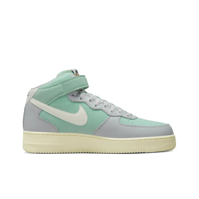 Nike Air Force 1 Mid '07 Lx Grey Fog Enamel Green-1