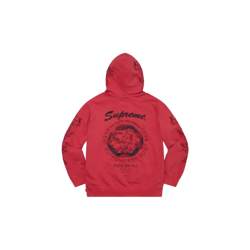 Supreme Dragon Overdyed Hooded Sweatshirt-1