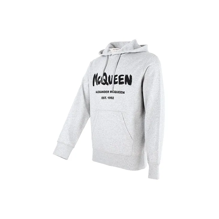 Alexander McQueen Sweatshirts Men Gray-2