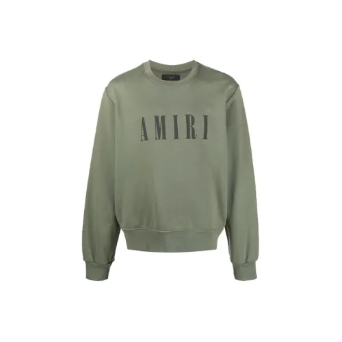 AMIRI Sweatshirts Men Olive Green