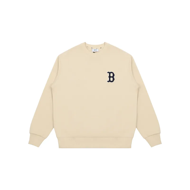 MLB Old Flower Sweatshirts Unisex Beige-1