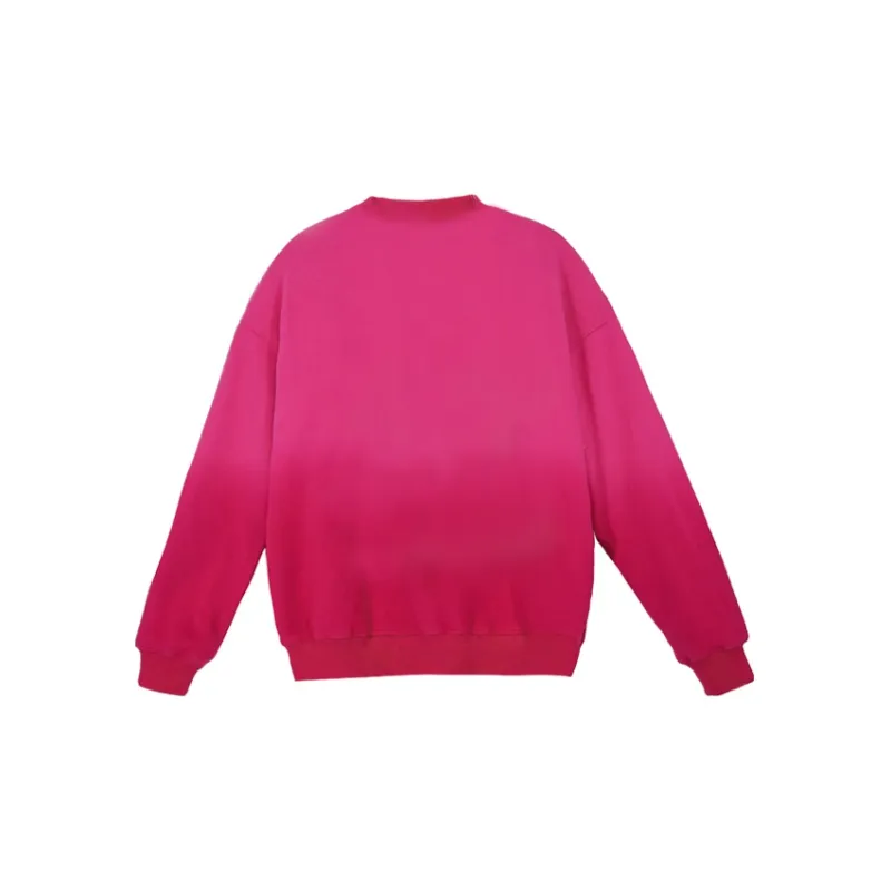 PROS BY CH Crew Neck Loose Fit Regular Sweatshirt Unisex Rose Red-1