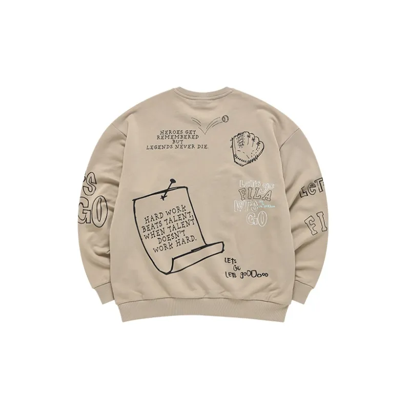 FILA FUSION Sweatshirts Men Antler Khaki-1