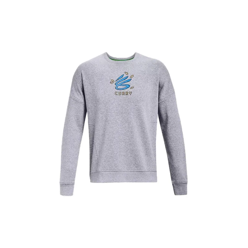 Under Armour Curry X Sesame Street Sweatshirts Men Gray-1