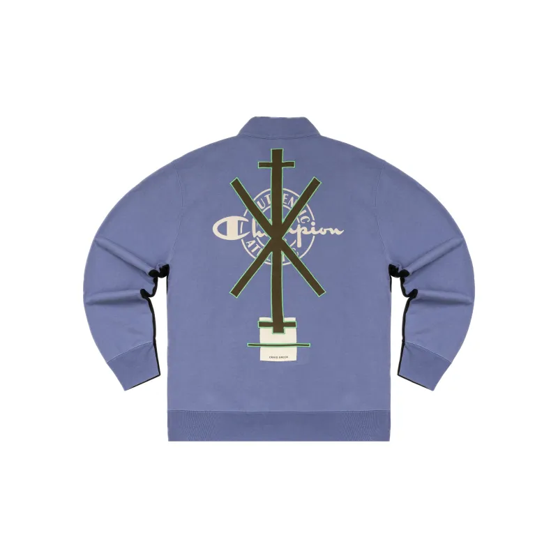 Craig Green X Champion Sweatshirts Unisex Purple Patchwork-1