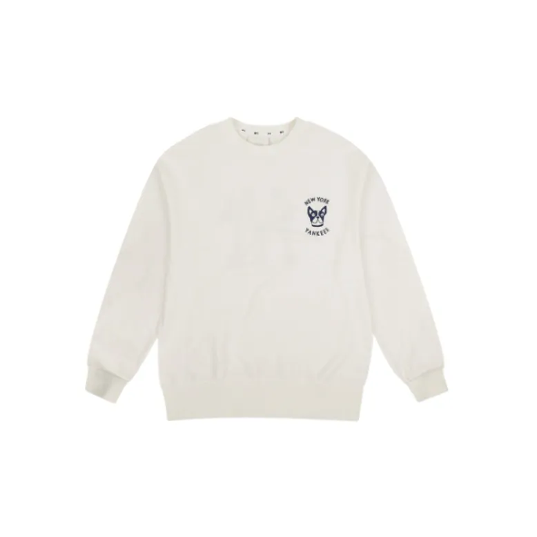 MLB Sweatshirts Unisex Ivory White-1