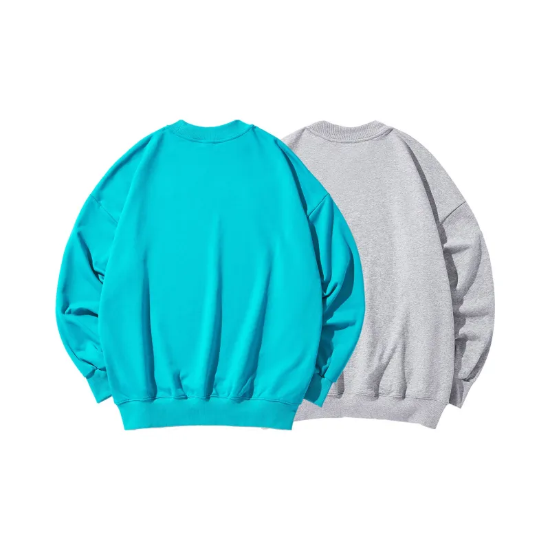 GUKUUL Fun Cartoon Letter Print Loose Fit Crew Neck Pullover Long Sleeved Sweatshirt Unisex-6