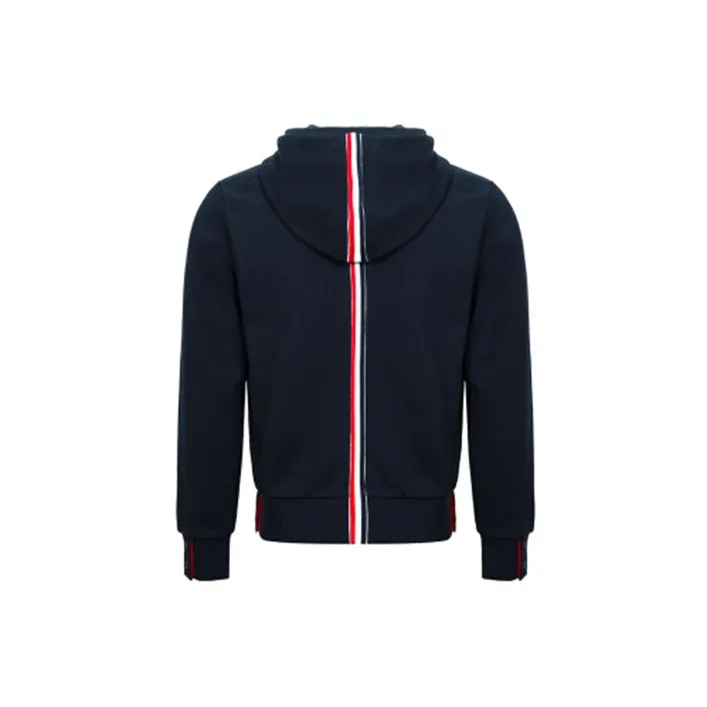 THOM BROWNE Striped Drawstring Hoodie-1