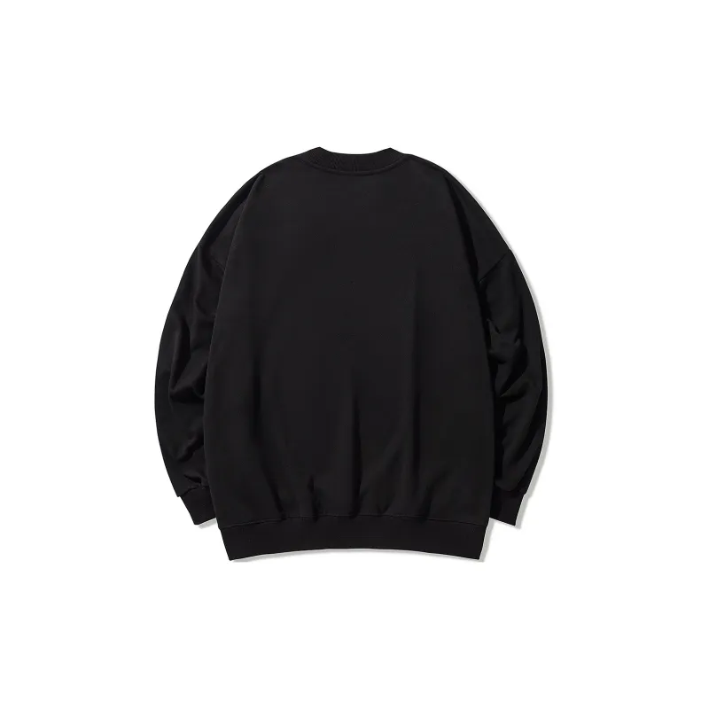 GUKUUL Bear Letter Print Loose Fit Pullover Sweatshirt Unisex-1
