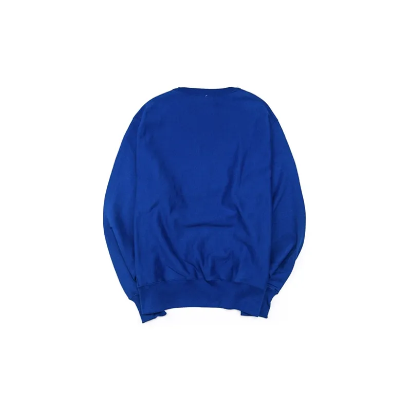 Champion Crew Neck Loose Fit Regular Sweatshirt US Version Unisex Blue-1
