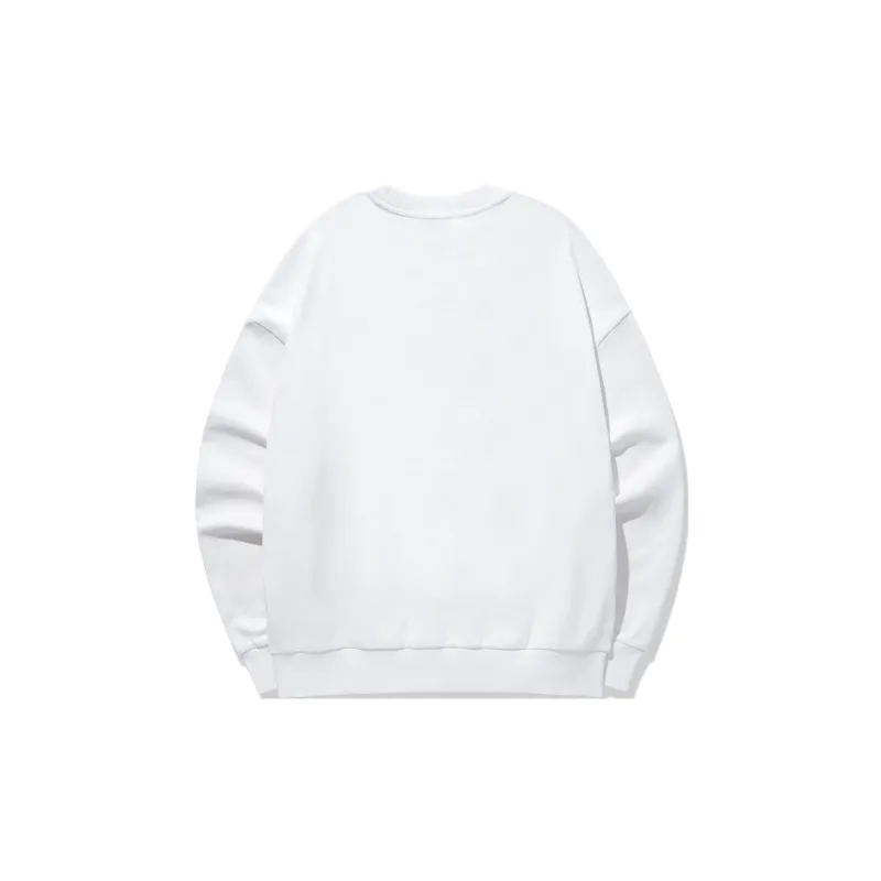 GUKUUL Text Print Vintage Crew Neck Pullover Sweatshirt Unisex-1
