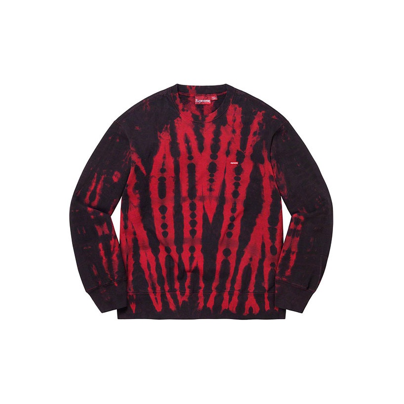 Supreme Small Box Crewneck Red TieDye XL