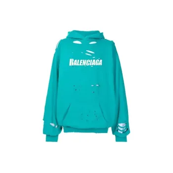 Balenciaga Caps Destroyed Hoodie