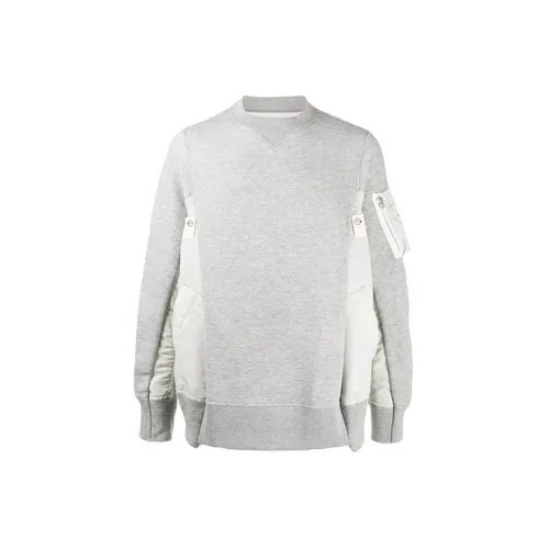 Sacai Sweatshirts Men Gray