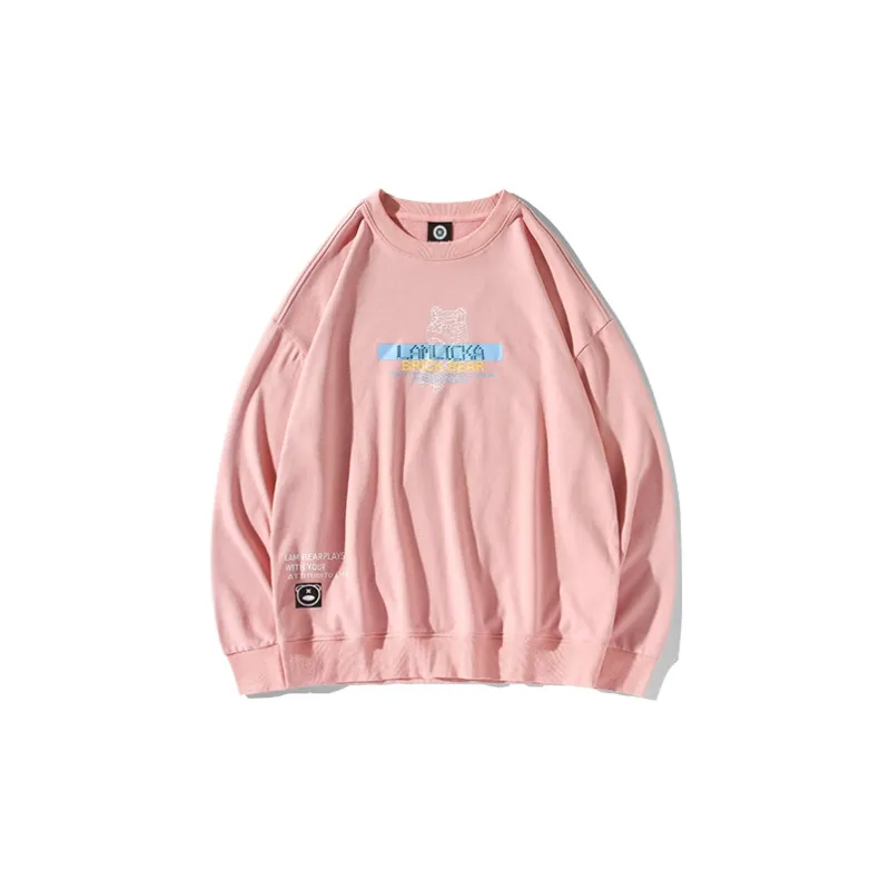 LAMLICKA Crew Neck Loose Fit Regular Sweatshirt Unisex-1