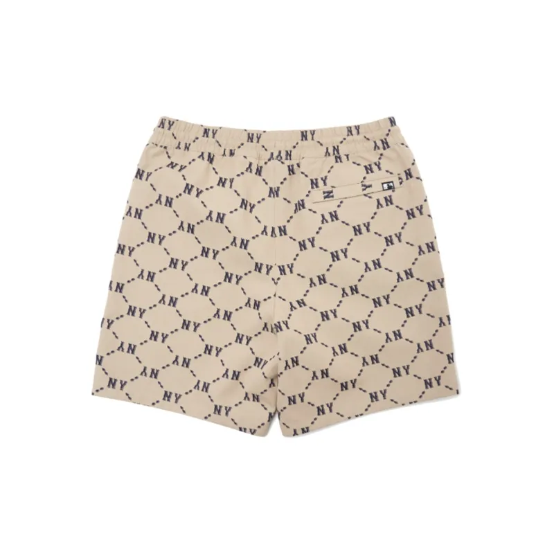 MLB SS22 Fitted Shorts Unisex Beige-1