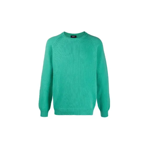 A.P.C Sweaters Men Green