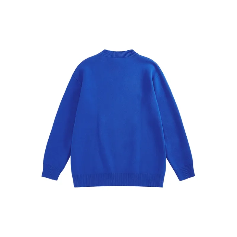 COPPOLELLA Crew Neck Loose Fit Long Sleeved Sweater Unisex-4