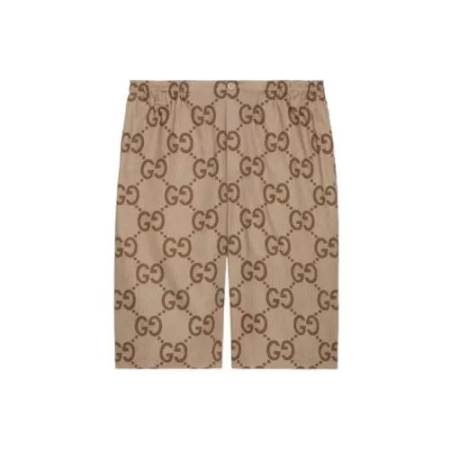 GUCCI Pineapple Casual Shorts Men Brown