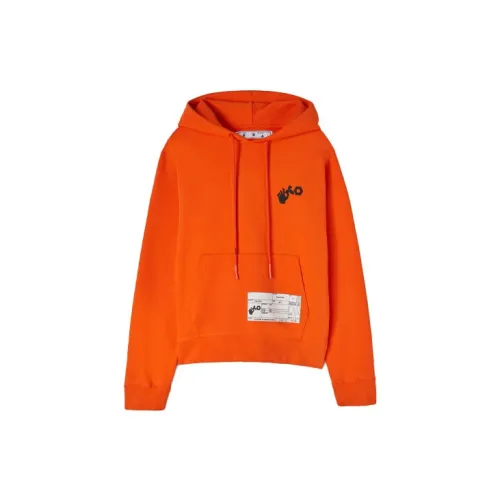 OFF-WHITE X Teenage Engineering Logo Patch Cotton Hoodie 