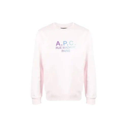 A.P.C Sweatshirts Men Pink