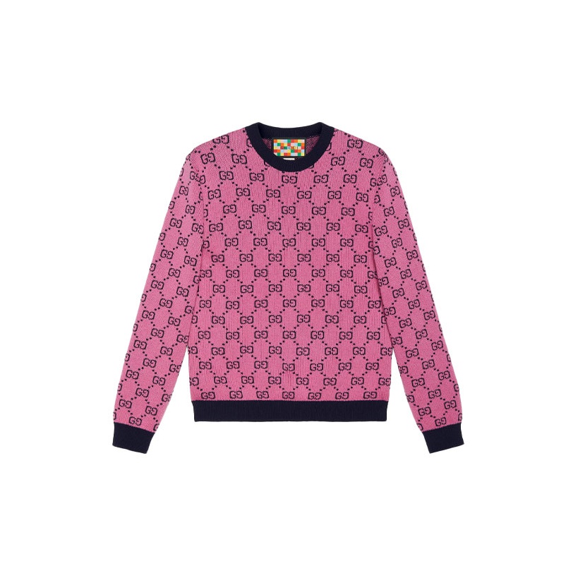 bebcdrshop trends pink gucci sweater mens POIZON