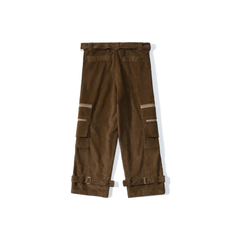 UNVESNO Cargo Pants Thickened Casual Pants Unisex-1