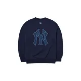 MLB Old Flower Sweatshirts Unisex Navy Blue